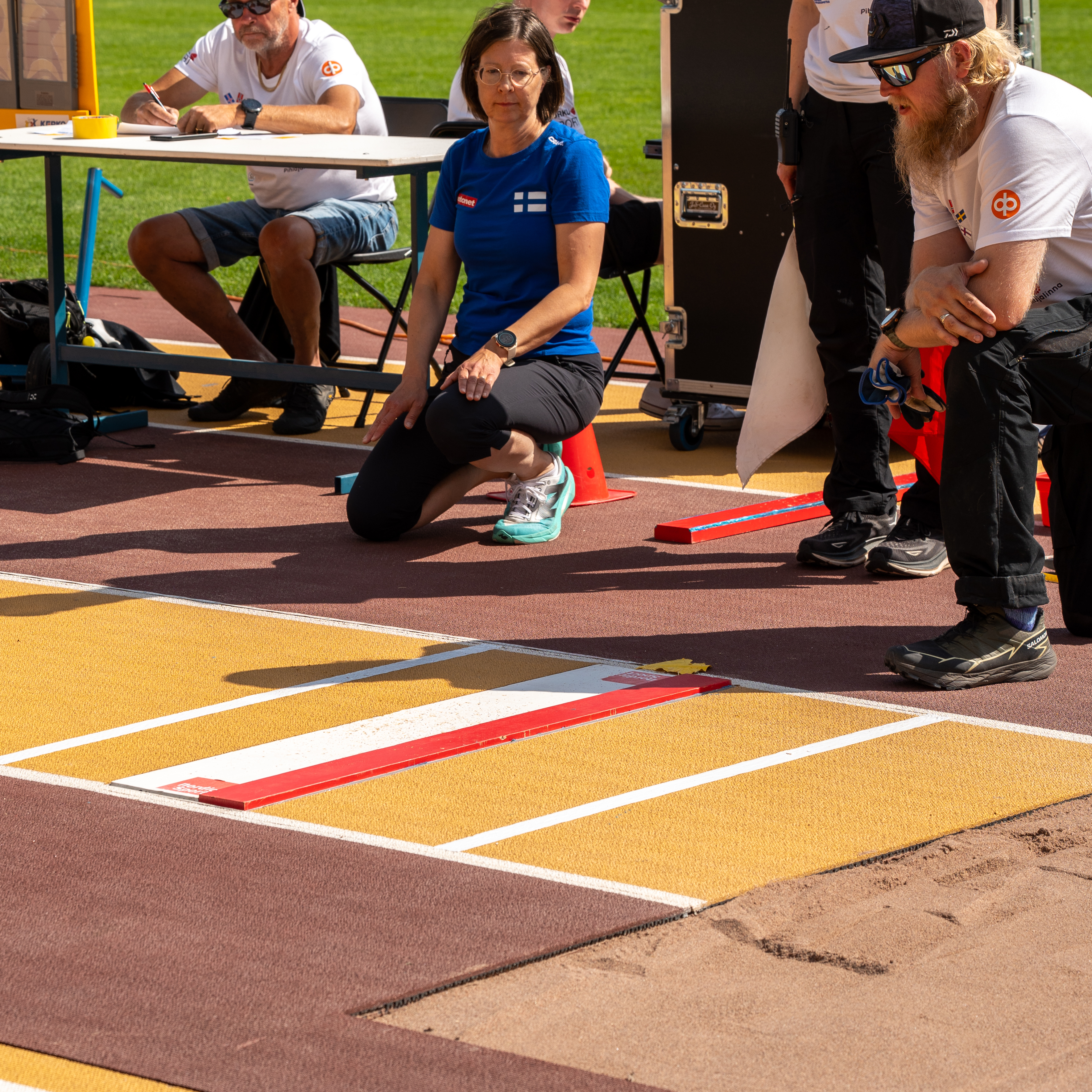 Kuvassa pituushypyn ponnistusalue